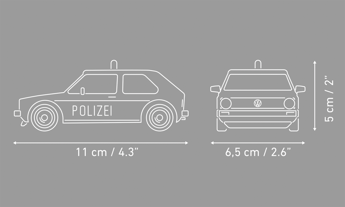 COBI Volkswagen Golf (1974) Polizei Car: Set #24642