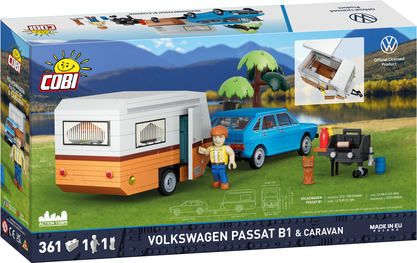 Remolque COBI Volkswagen Passat B1 y caravana: Juego #24643 