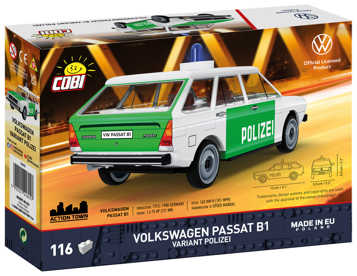 COBI Auto Volkswagen Passat B1 Polizei: Set #24645