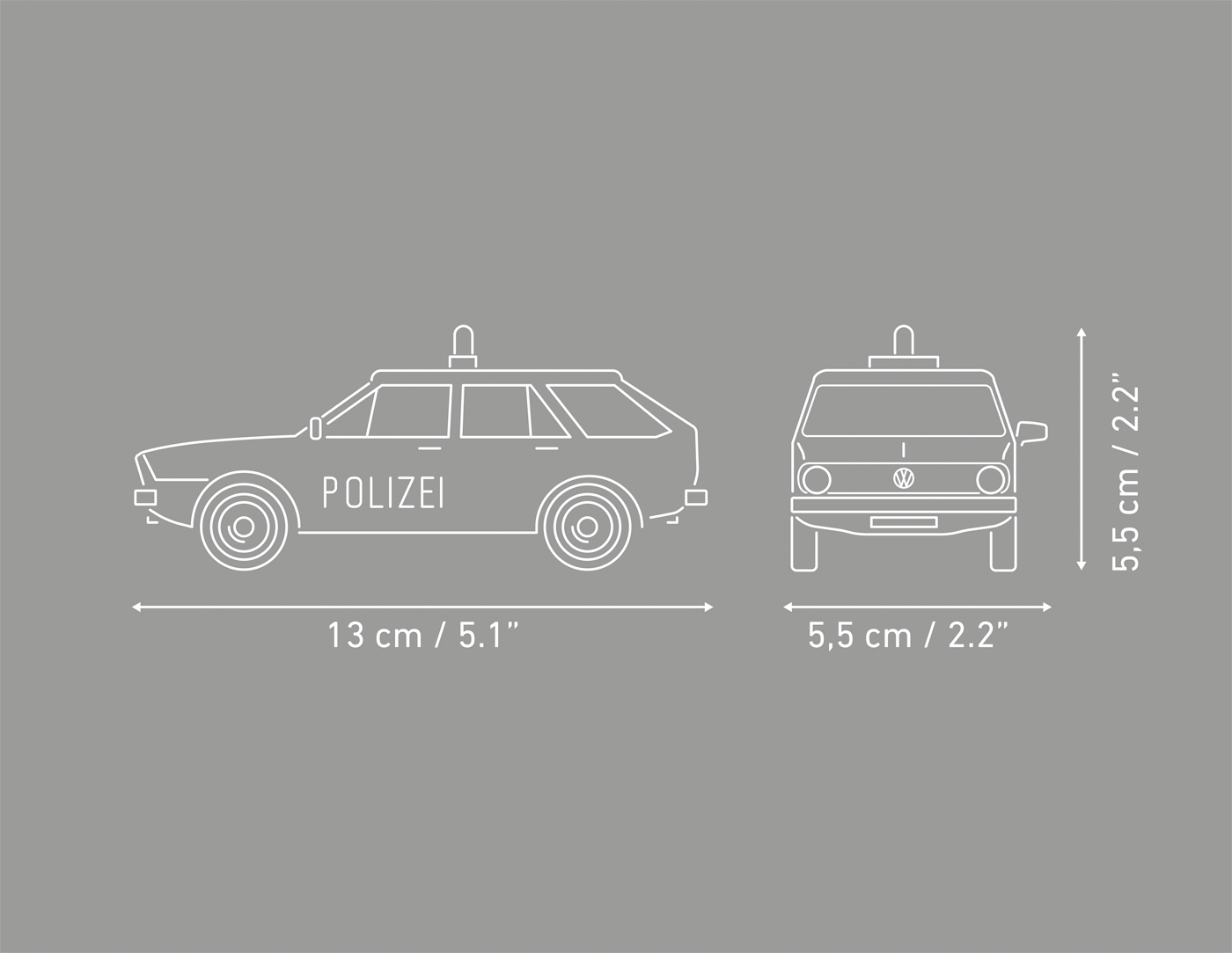 COBI Volkswagen Passat B1 Polizei Car: Set #24645