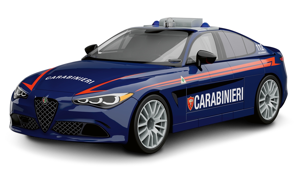 COBI Alfa Romeo Giulia Quadrifoglio Carabineri Coche: Set #24654 