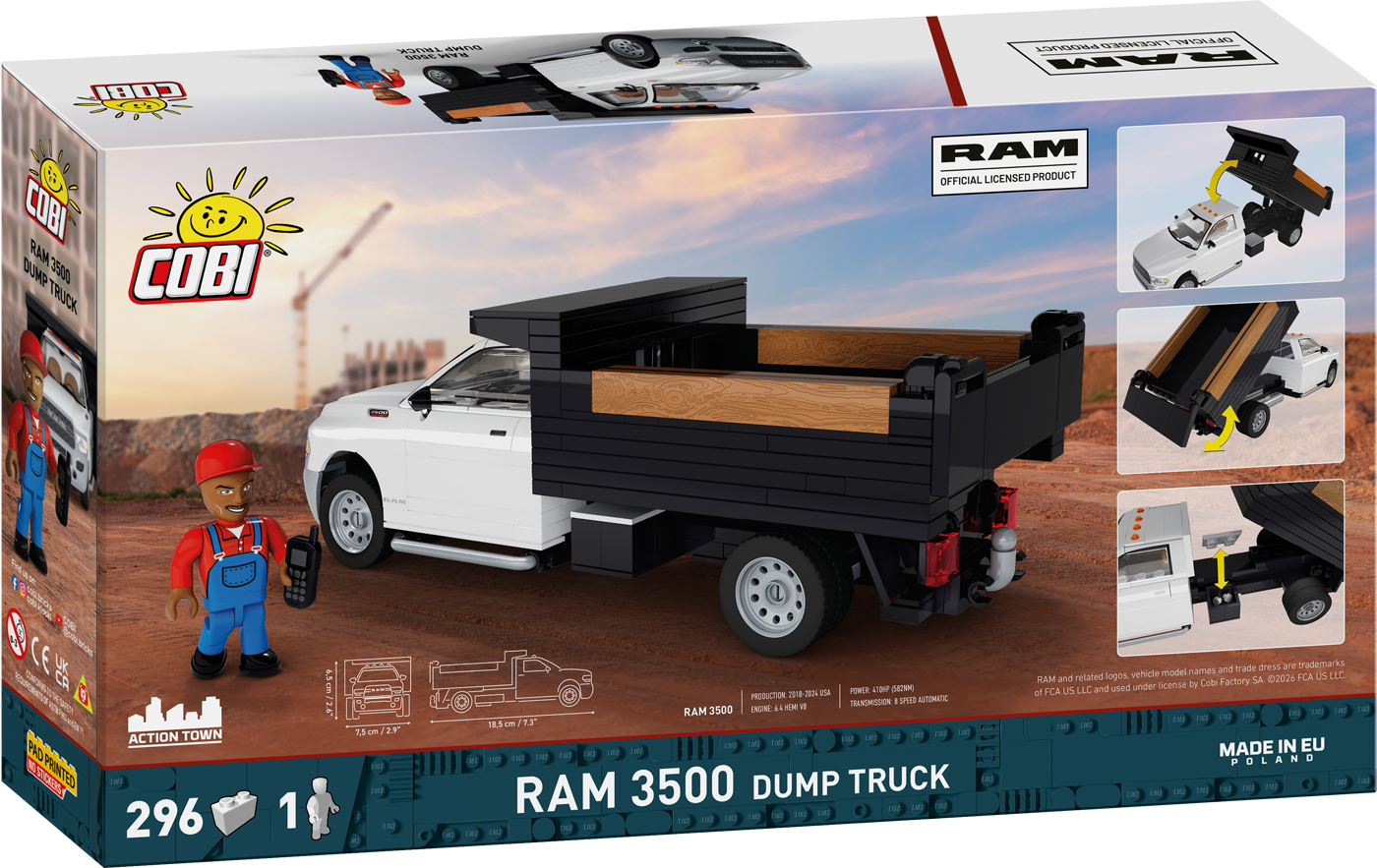 COBI DODGE Ram 3500 Dump Truck: Set #24659