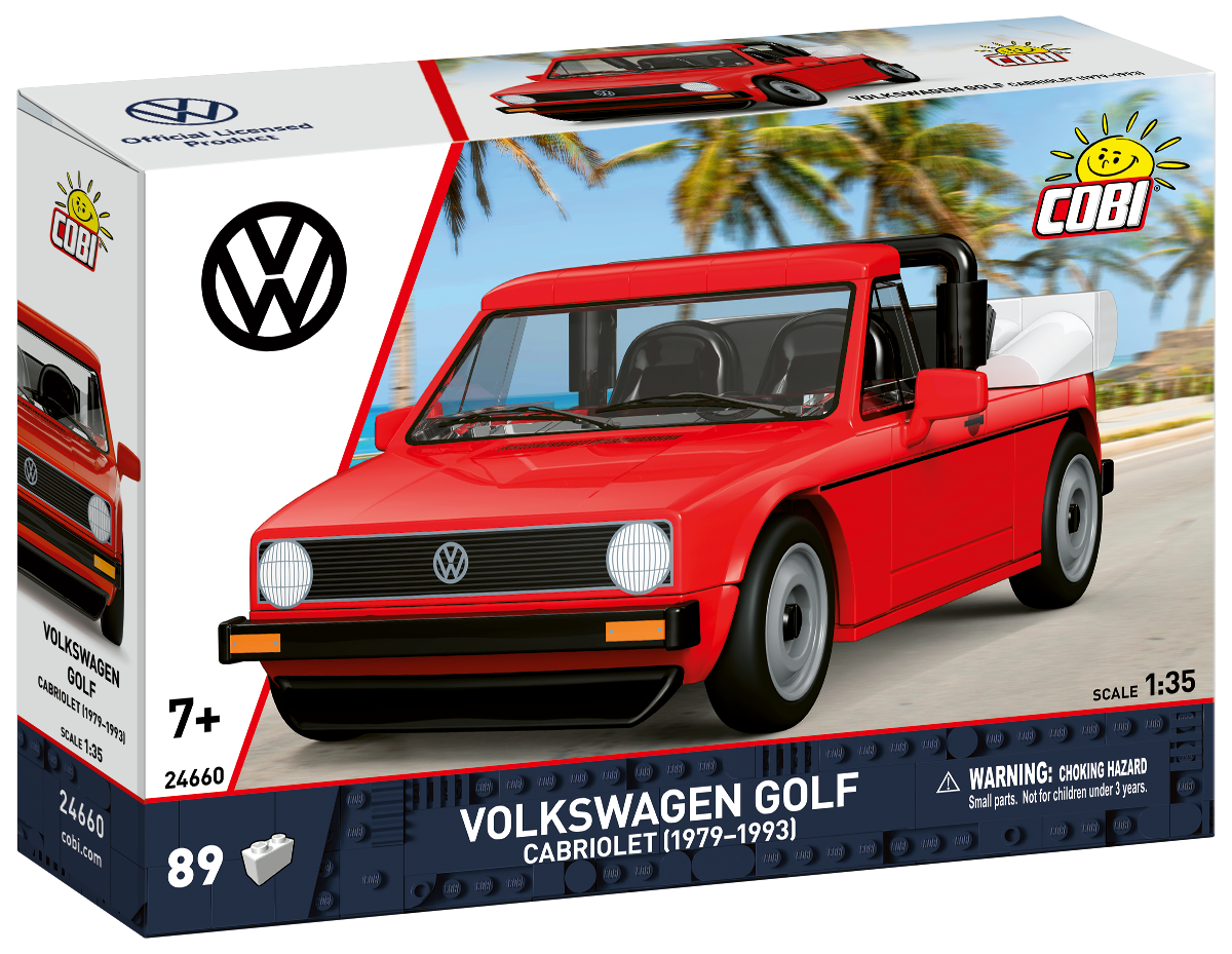 COBI Volkswagen Golf Cabriolet (1979-1993) Red Car: Set #24660