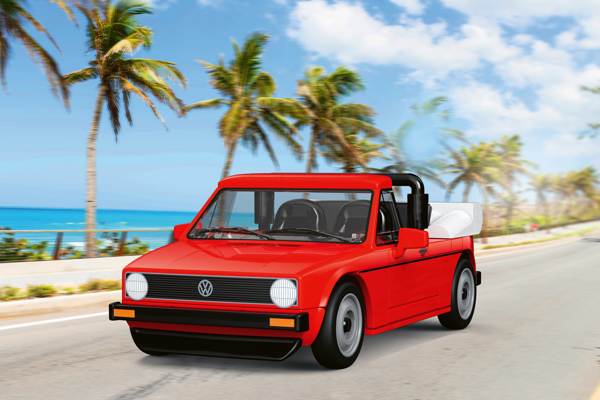 COBI Volkswagen Golf Cabriolet (1979-1993) Red Car: Set #24660