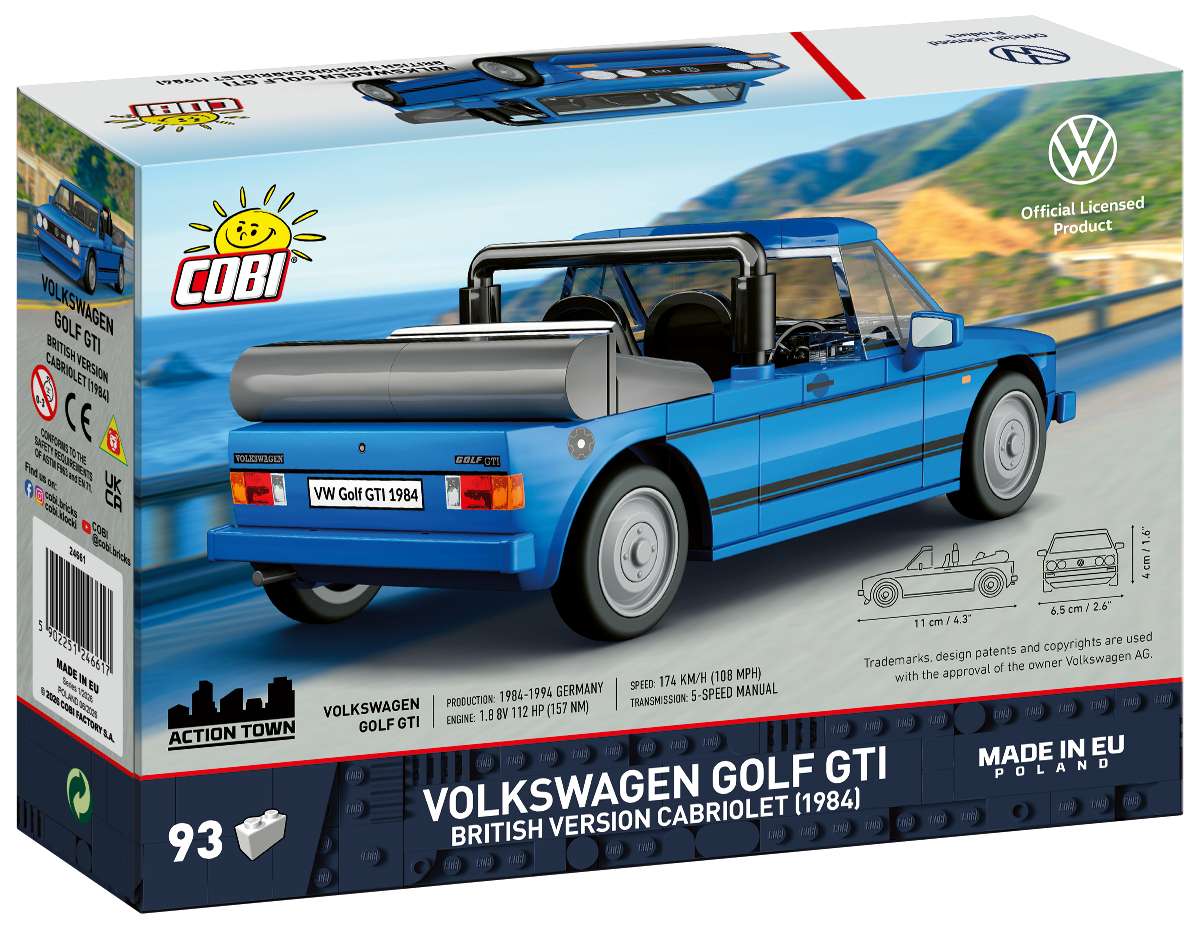 COBI Volkswagen Golf GTI British Version Cabriolet (1984) Car: Set #24661