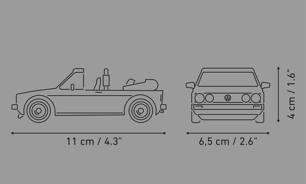 COBI Volkswagen Golf GTI British Version Cabriolet (1984) Car: Set #24661
