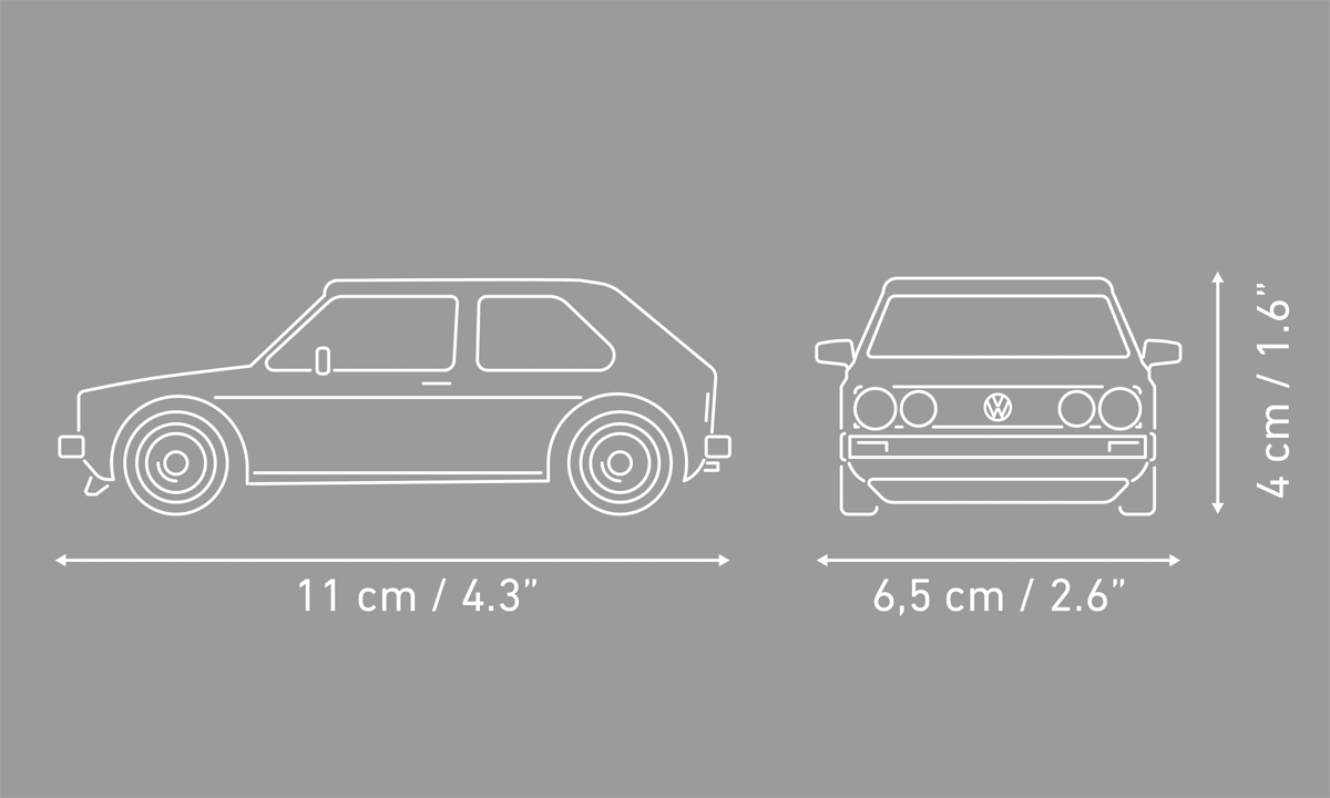 COBI Volkswagen Golf GTI (1976-1983) White Car: Set #24662