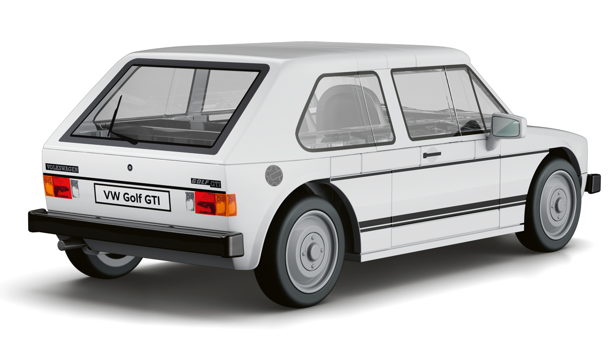 COBI Volkswagen Golf GTI (1976-1983) White Car: Set #24662