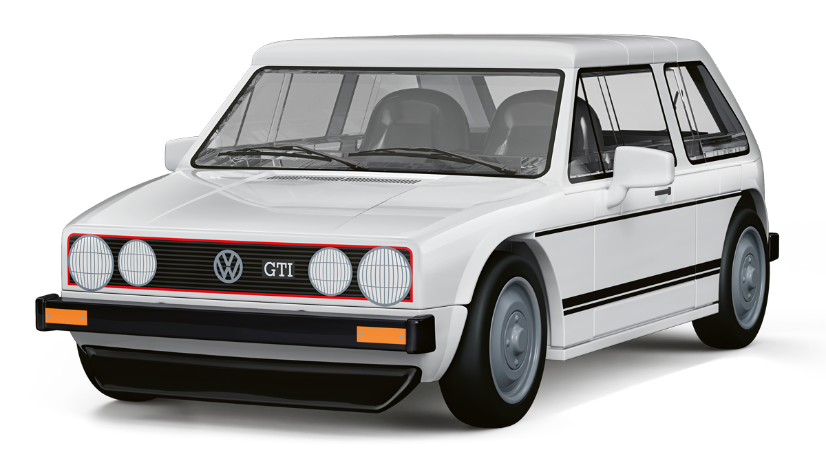 COBI Volkswagen Golf GTI (1976-1983) White Car: Set #24662