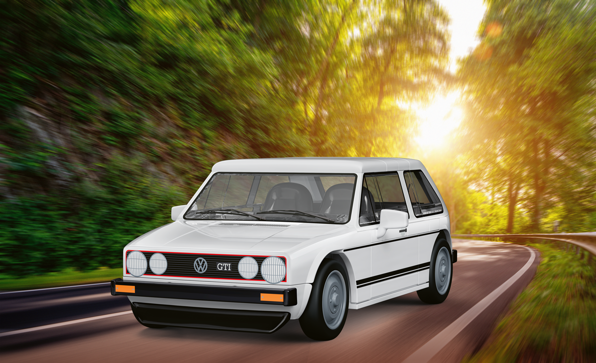 COBI Volkswagen Golf GTI (1976-1983) White Car: Set #24662
