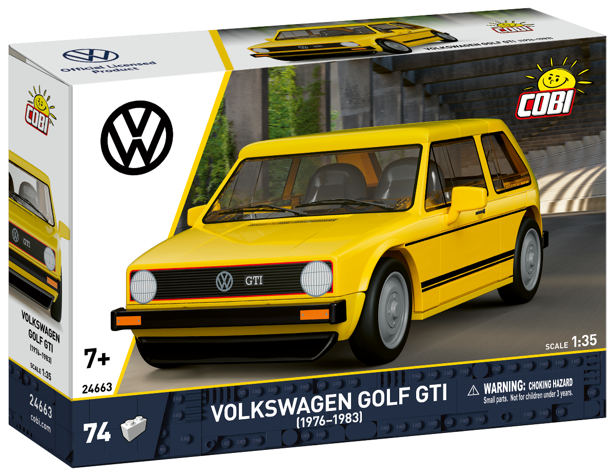 COBI Volkswagen Golf GTI (1976-1983) Yellow Car: Set #24663