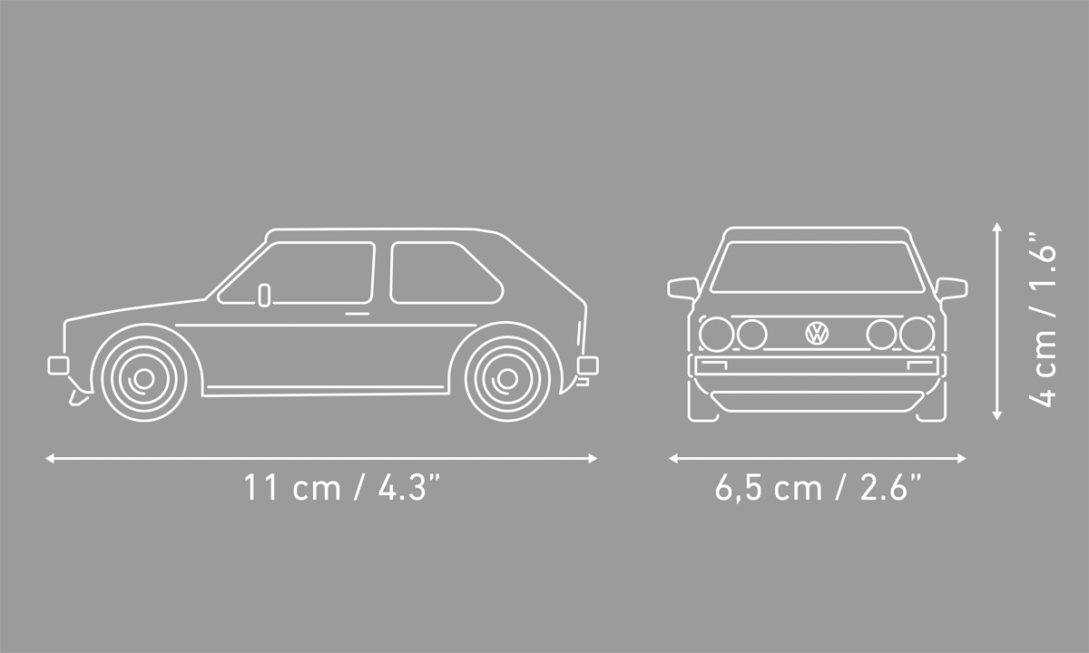 COBI Volkswagen Golf GTI (1976-1983) Yellow Car: Set #24663