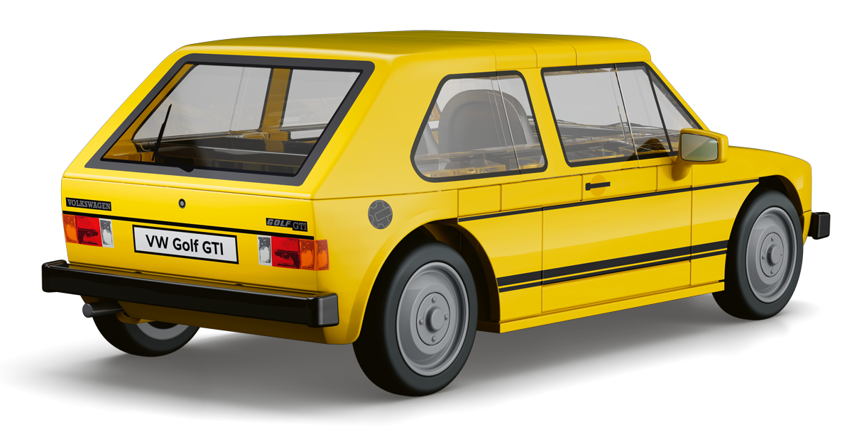 COBI Volkswagen Golf GTI (1976-1983) Yellow Car: Set #24663