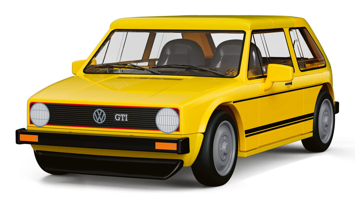 COBI Volkswagen Golf GTI (1976-1983) Yellow Car: Set #24663