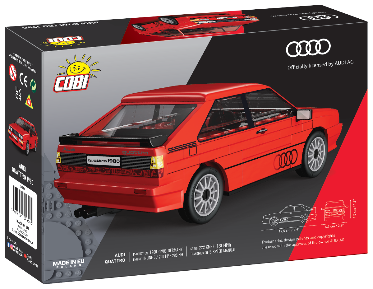 COBI Audi Quattro 1980 Red Car: Set #24664