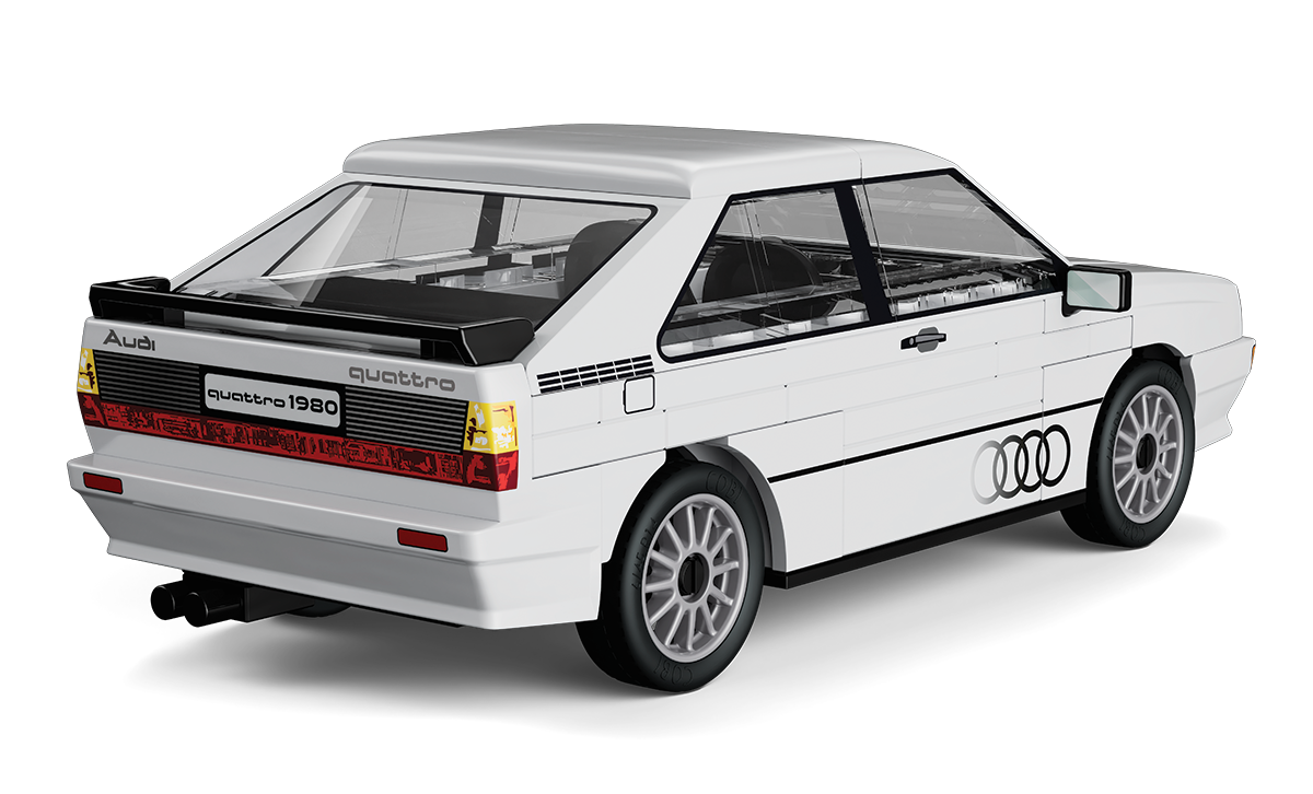 COBI Audi Quattro 1980 White Car: Set #24665