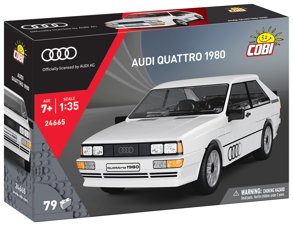 COBI Audi Quattro 1980 White Car: Set #24665