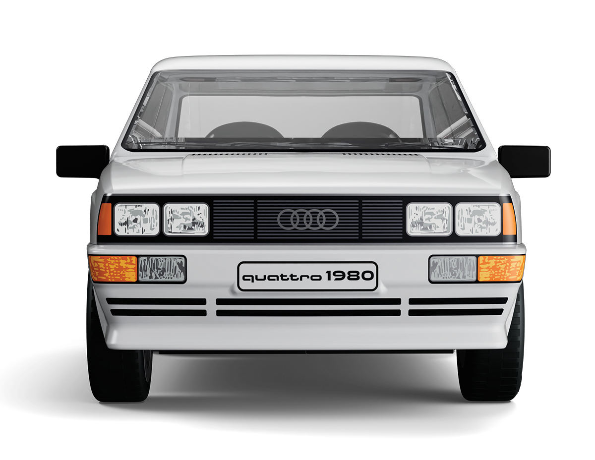 COBI Audi Quattro 1980 White Car: Set #24665