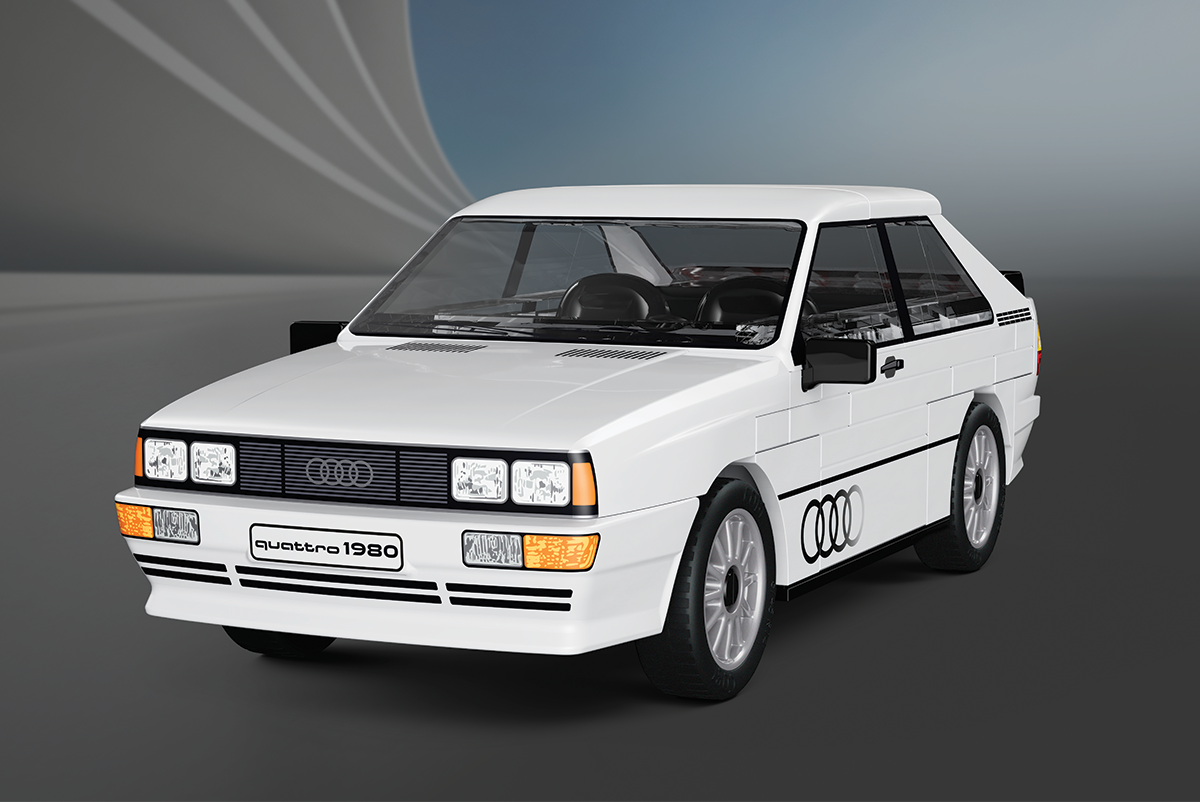 COBI Audi Quattro 1980 White Car: Set #24665