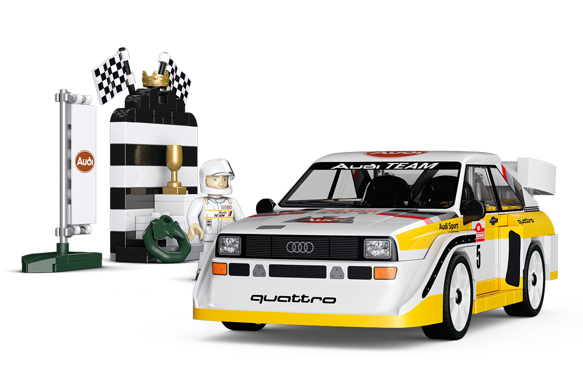 COBI Audi Sport Quattro S1 E2 Rally Legend Car and Play Set: Set #24668