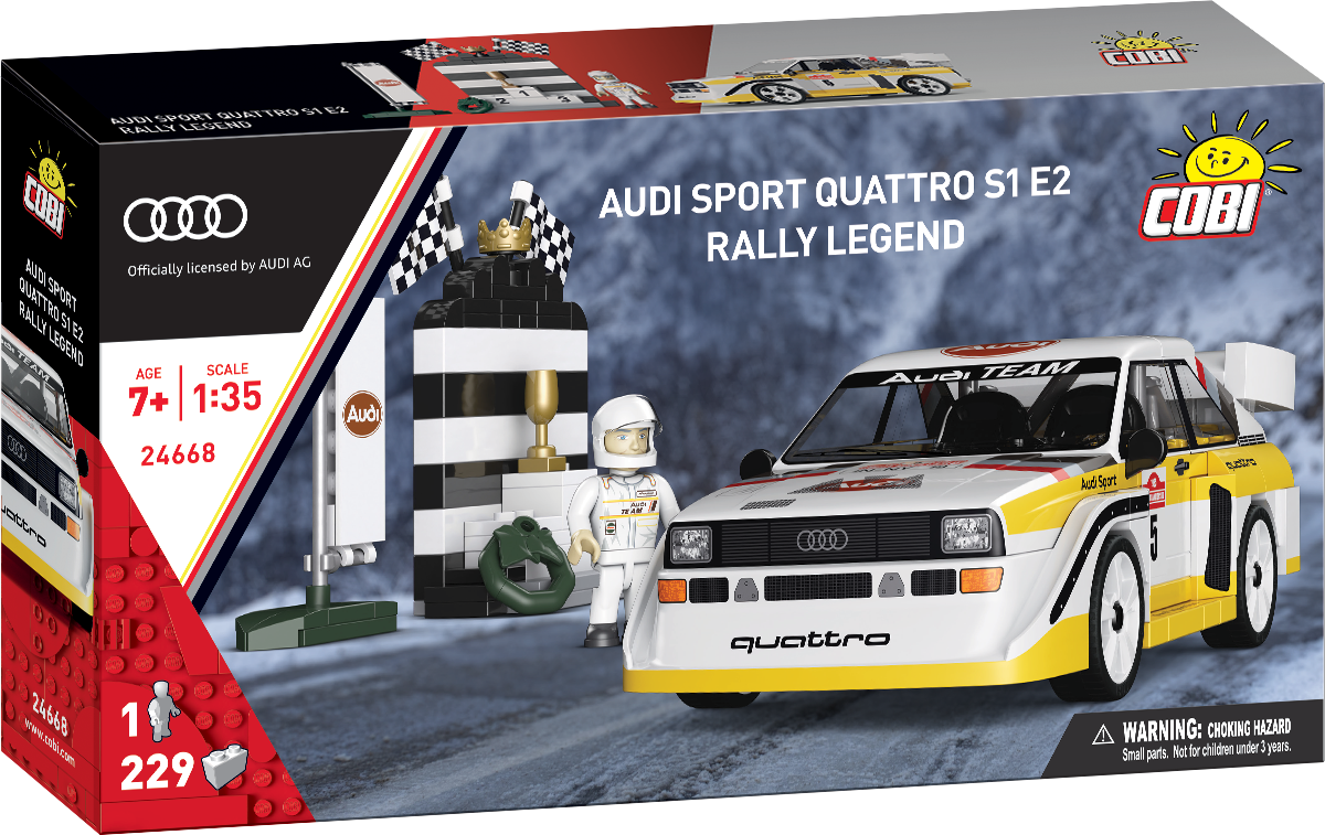 COBI Audi Sport Quattro S1 E2 Rally Legend Car and Play Set: Set #24668