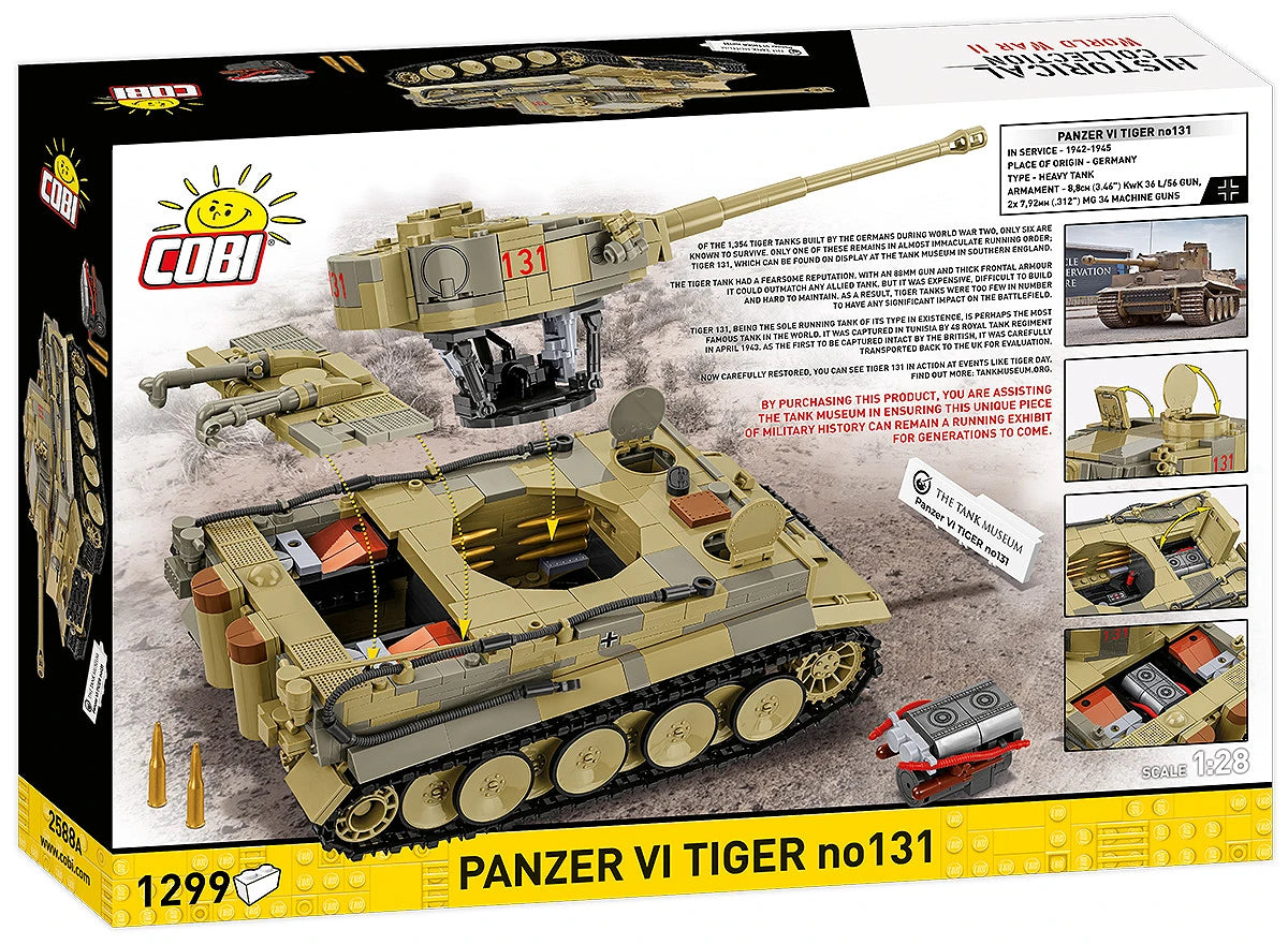 COBI Panzer VI Tiger 131 Tank: Set #2588A
