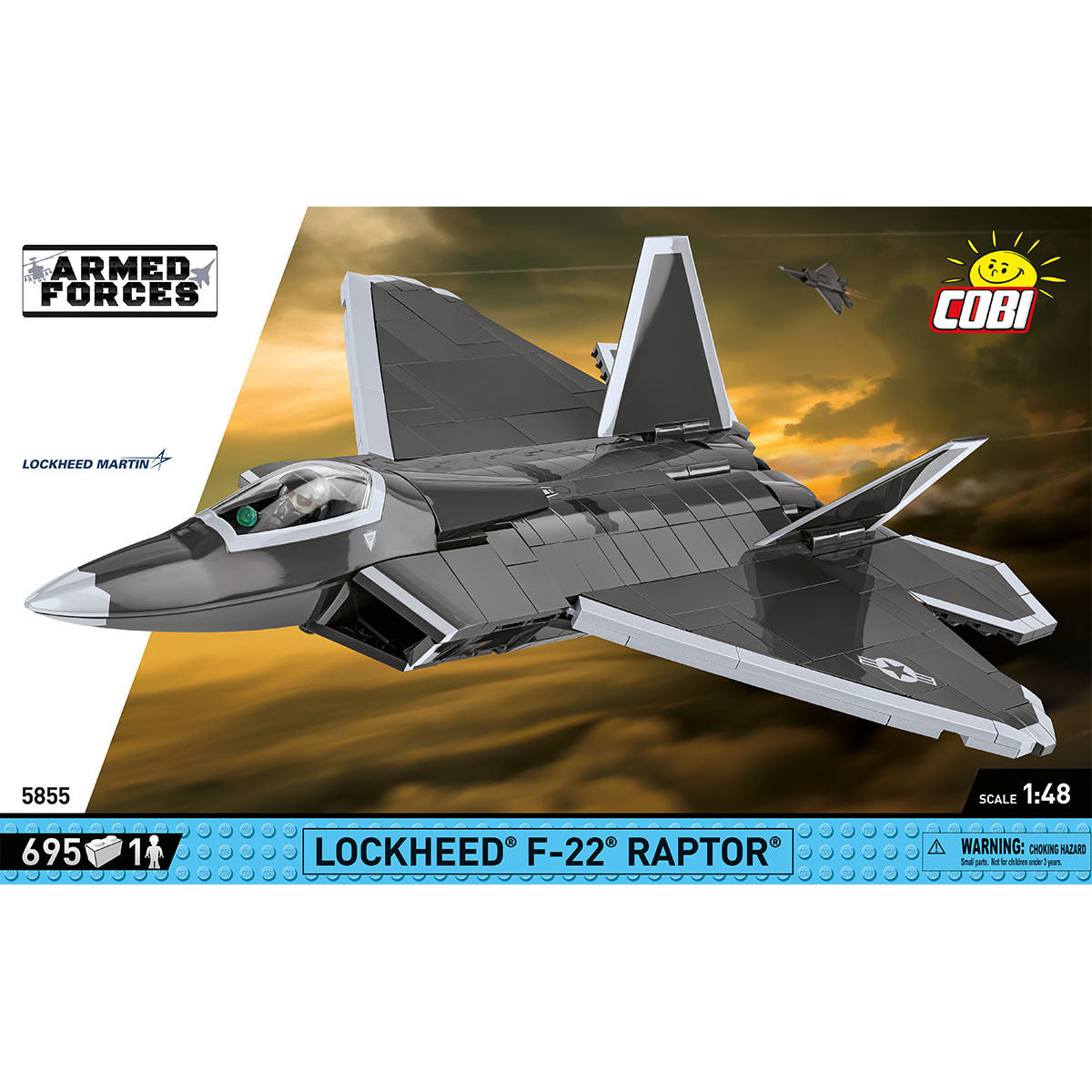 Avión de combate COBI Lockheed F-22 Raptor: Conjunto n.° 5855