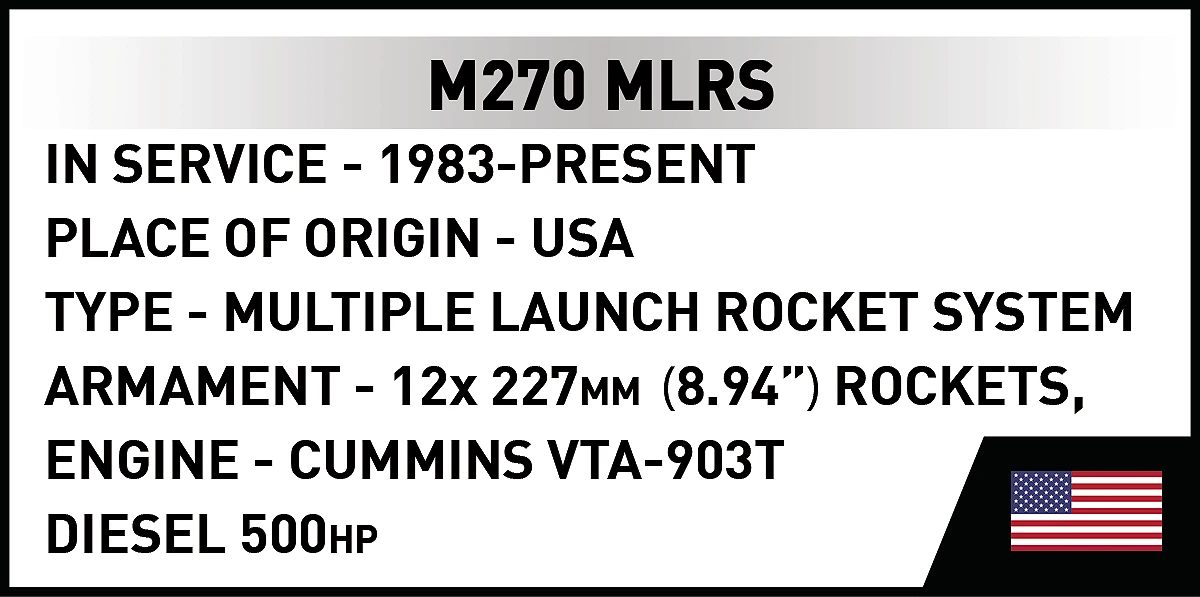 COBI M270 MLRS Multiple Launch Rocket System: Set #2636