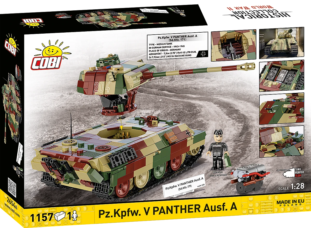 COBI Pz.Kpfw. V Panther Ausf. A Tank: Set #2654A