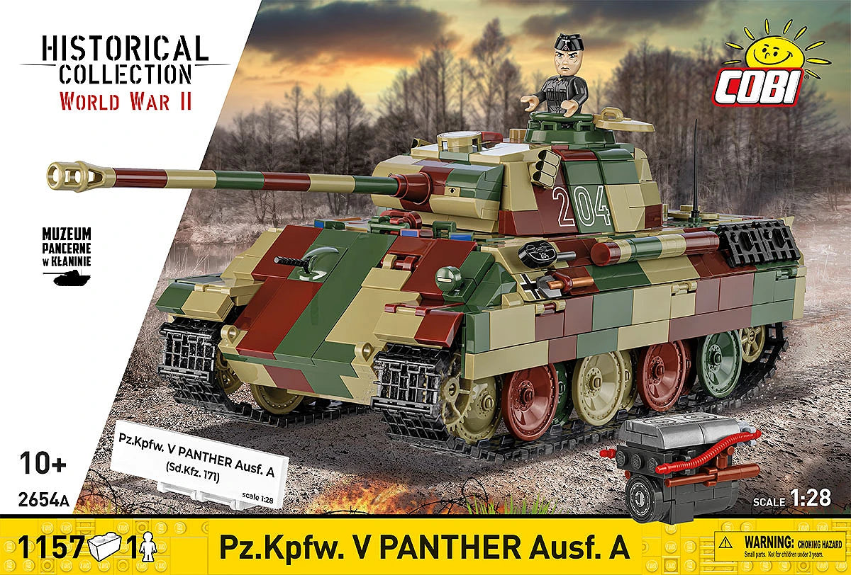 COBI Pz.Kpfw. V Panther Ausf. A Tank: Set #2654A