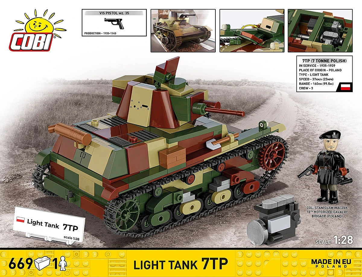 COBI Polish 7TP Light Tank : Set #2661