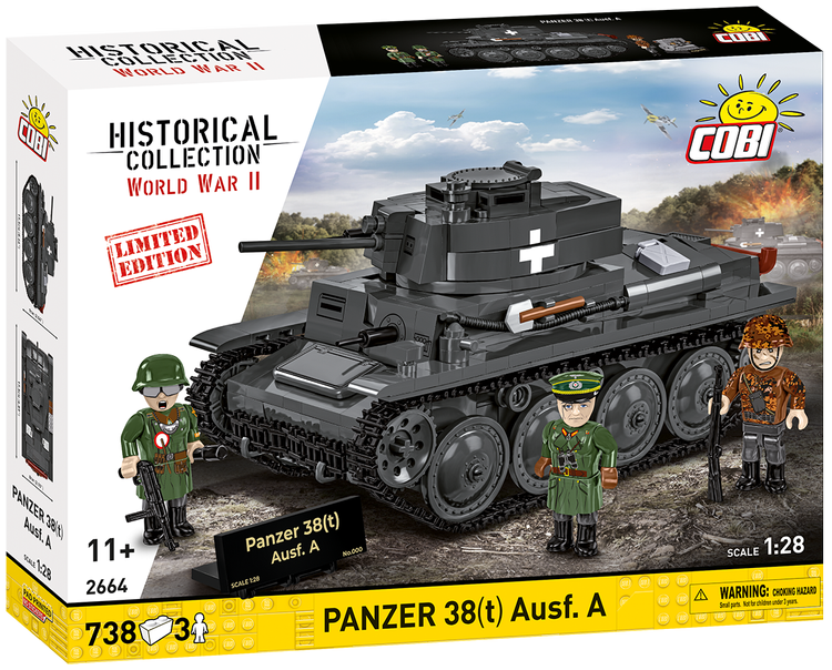COBI LIMITED EDITION Panzer 38(t) Ausf. A Tank : Set #2664