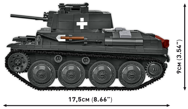 COBI EDICIÓN LIMITADA Panzer 38(t) Ausf. A Tank: Set n.° 2664