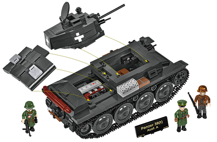 COBI EDICIÓN LIMITADA Panzer 38(t) Ausf. A Tank: Set n.° 2664