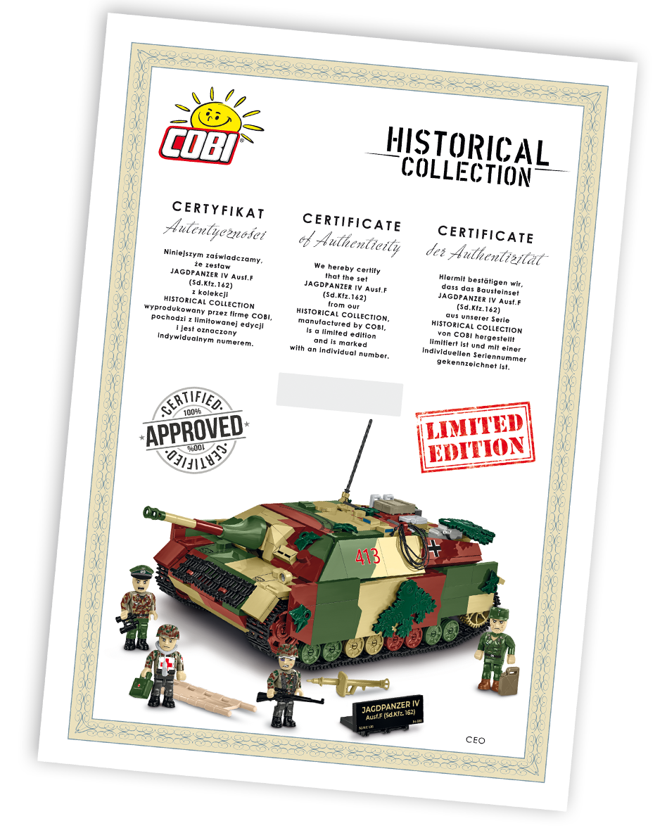 COBI LIMITED EDITION Jagdpanzer IV Ausf. F Tank Destroyer : Set #2667
