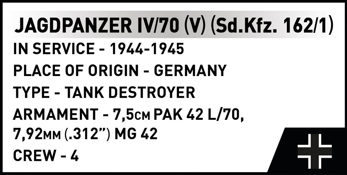 COBI Jagdpanzer IV/70 (V) Tank Destroyer : Set #2668