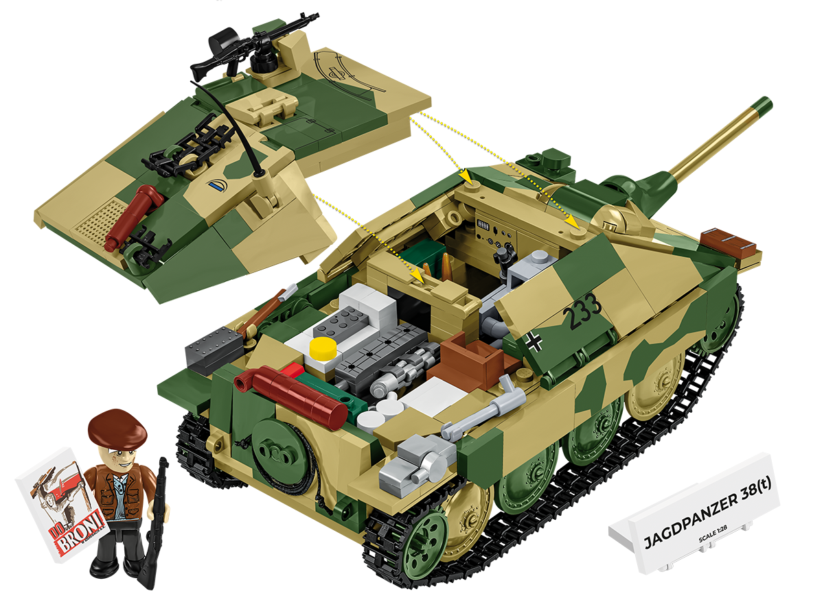 Chasseur de chars JagdPanzer 38(t) « Chwat » (Brave) COBI : SET #2670