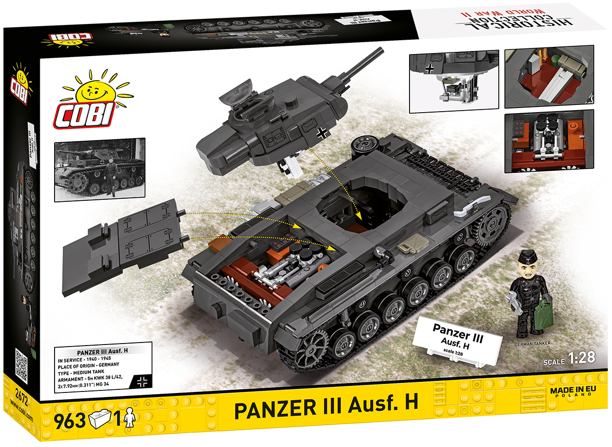 COBI Panzer III Ausf. H Tank : Set #2672