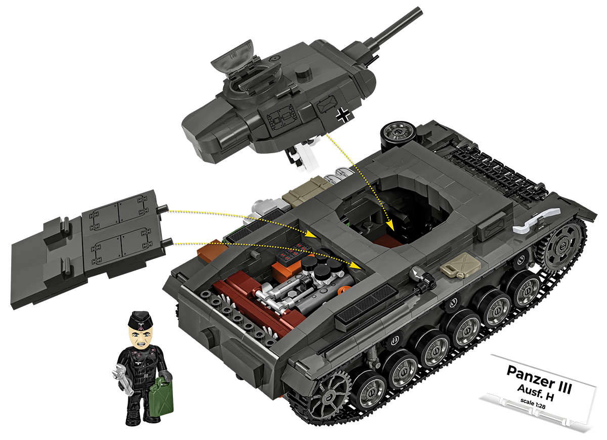 COBI Panzer III Ausf. H Tank : Set #2672