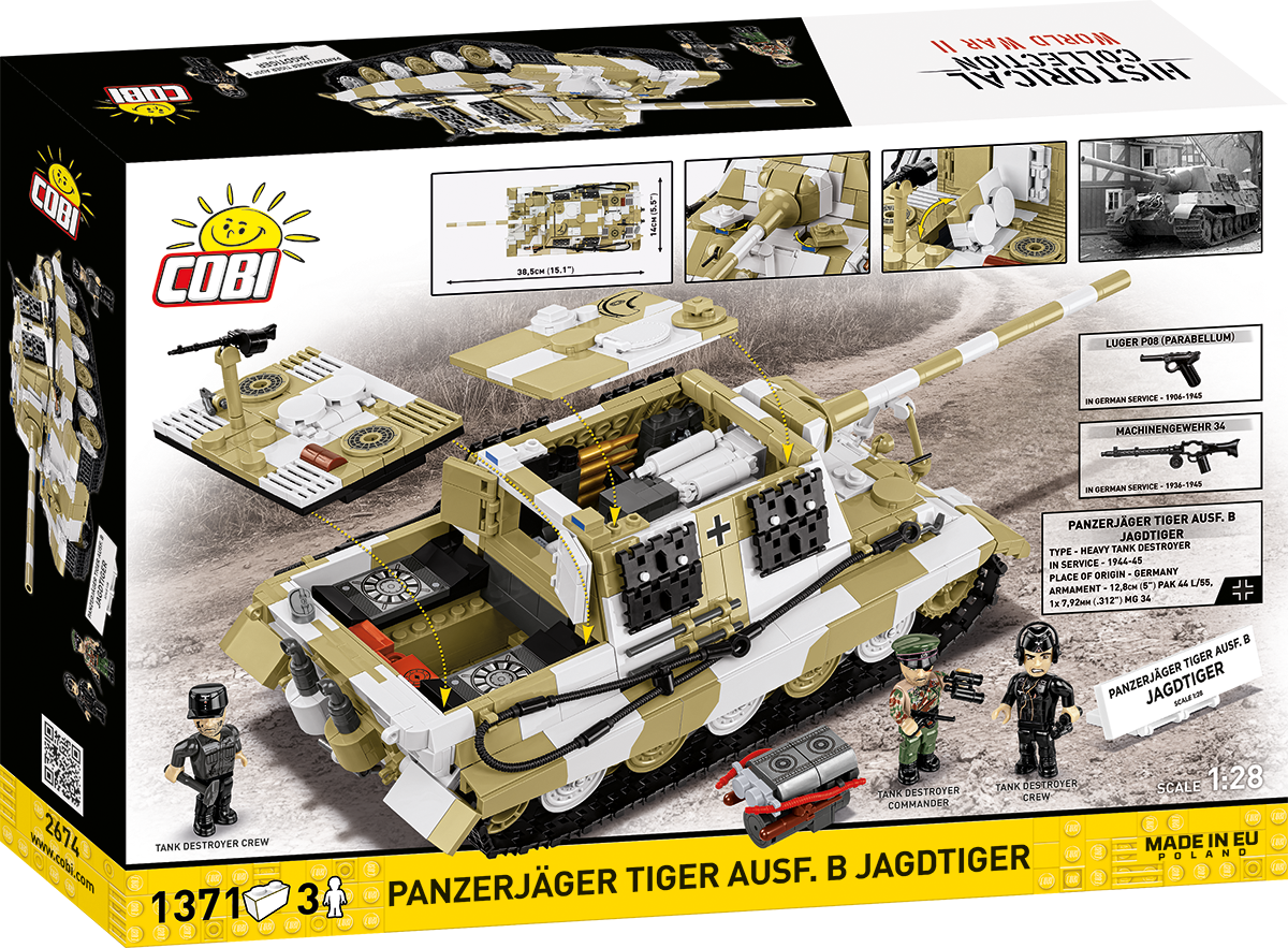 COBI Panzerjäger Tiger Ausf. B Jagdtiger Heavy Tank Destroyer : Set #2674