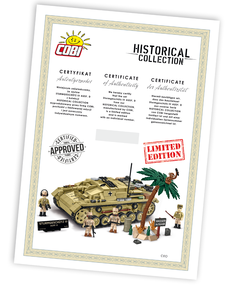 COBI LIMITED EDITION Sturmgeschütz III Ausf. D Assault Gun : Set #2675