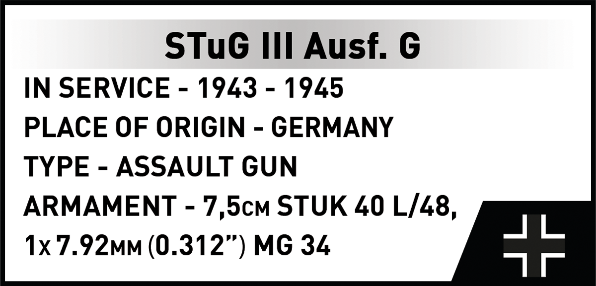 COBI StuG III Ausf. G Assault Gun : Set #2676