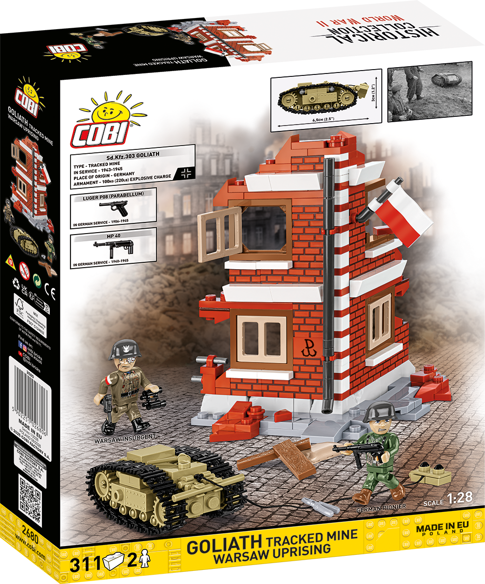 COBI Goliath Tracked Mine, Warsaw Uprising : Set #2680
