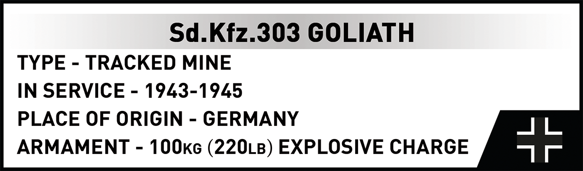 COBI Goliath Tracked Mine, Warsaw Uprising : Set #2680