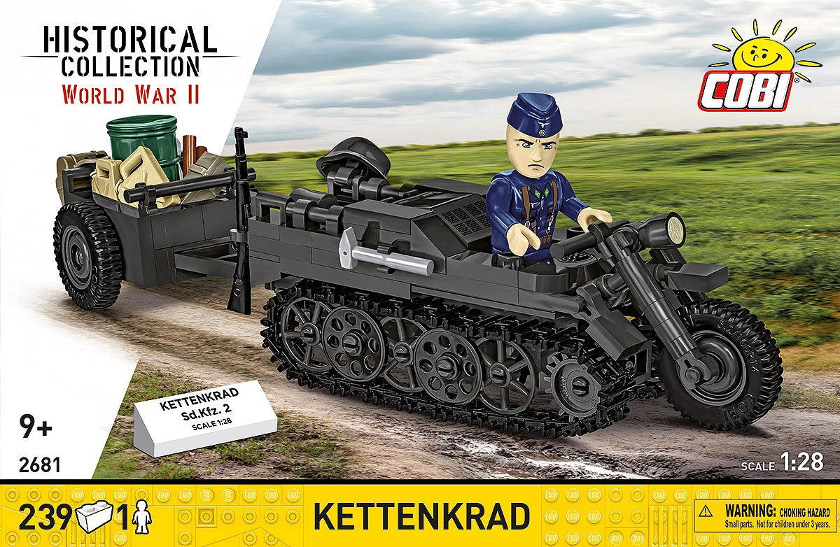 COBI Kettenkrad Military Half-Track Motorcycle: Set #2681