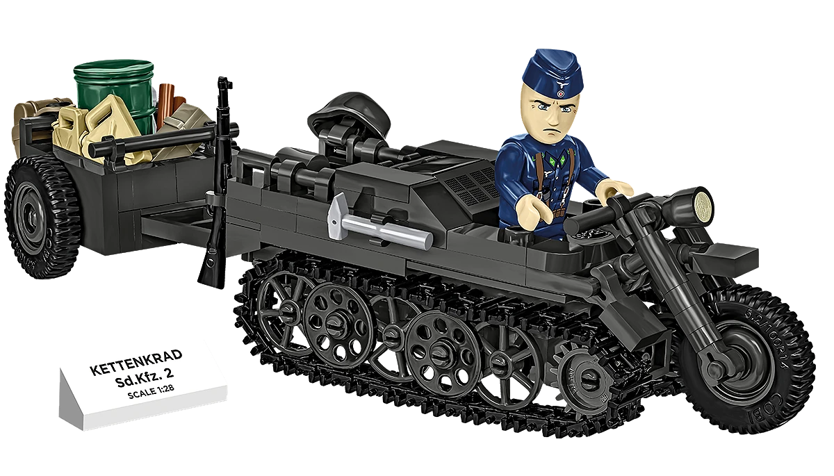 COBI Kettenkrad Military Half-Track Motorcycle: Set #2681