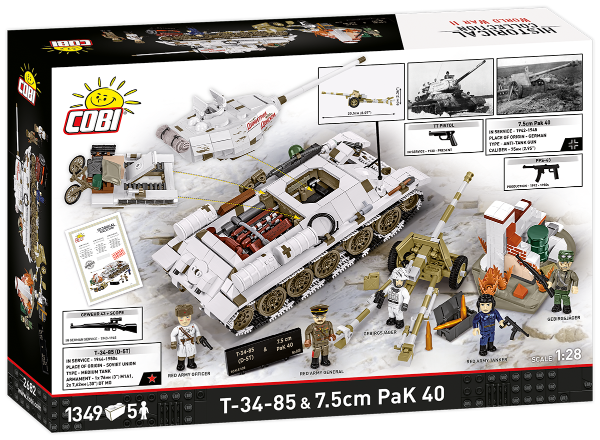 COBI LIMITED EDITION T-34-85 & 7.5cm PaK 40 : Set #2682