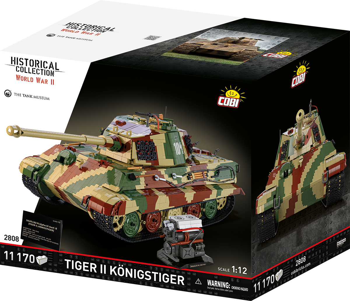 COBI Tiger II Königstiger 1:12 Scale Tank : Set #2808