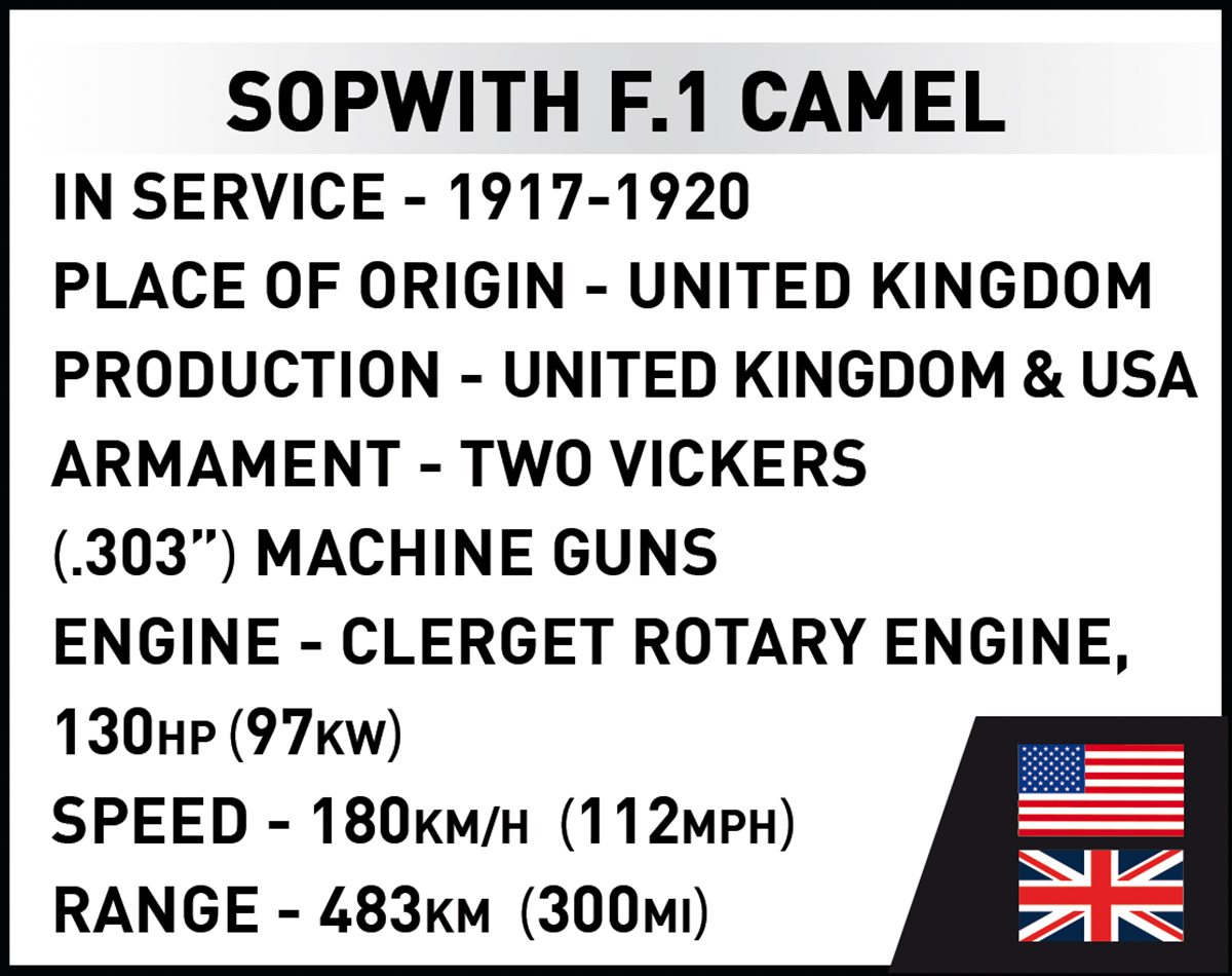 COBI Sopwith F.1 Camel Fighter : Set #2999