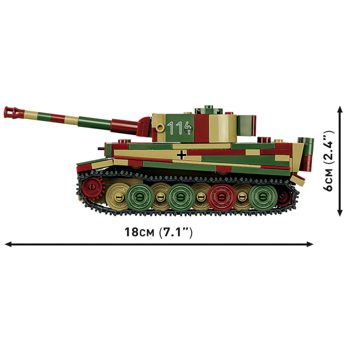COBI Pz. Kpfw. VI Tiger Ausf. E Tank 1:48: Set #2735